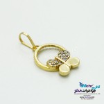 آویز طلا - طرح پروانه