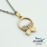 آویز طلا - طرح پروانه