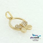 آویز طلا - طرح پروانه