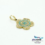 آویز طلا - طرح گل