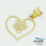 آویز طلا - طرح قلب