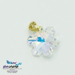 آویز طلا - سنگ سواروسکی برف