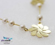 گردنبند طلا - طرح گل خورشیدی