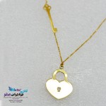 گردنبند طلا - طرح قفل و کلید