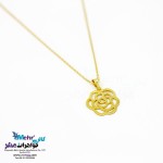 آویز طلا - طرح گل