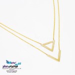 گردنبند طلا - طرح هندسی