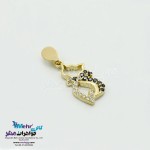 آویز طلا - طرح گربه اشرافی
