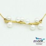 گردنبند طلا - طرح شاخه ی مروارید