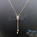 گردنبند طلا - سنگ سواروسکی مکعب