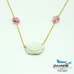 گردنبند طلا - طرح صدف گل