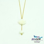 گردنبند طلا - طرح صدف گل