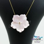 گردنبند طلا - طرح صدف گل