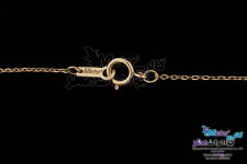 گردنبند طلا - طرح گل و پروانه