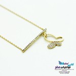 گردنبند طلا - طرح پروانه