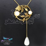 گردنبند طلا - طرح گل و برگ