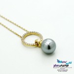 گردنبند طلا - طرح مروارید نشان