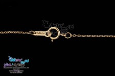 گردنبند طلا - طرح قلب و پروانه