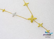 گردنبند طلا - طرح گل لویی ویتون