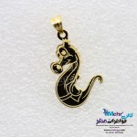 آویز طلا - طرح اسب دریایی