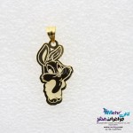 آویز طلا - طرح خرگوش باگز بانی