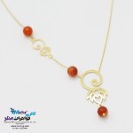 گردنبند طلا - طرح لوتوس