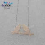 گردنبند طلا - طرح پرنده و شاخه