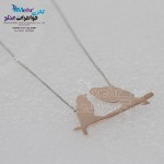 گردنبند طلا - طرح پرنده و شاخه