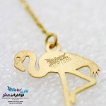 گردنبند طلا - طرح فلامینگو