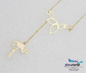 گردنبند طلا - طرح فلامینگو
