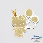 آویز طلا - طرح کیتی