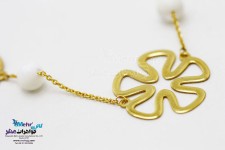 گردنبند طلا - طرح گل پریوش