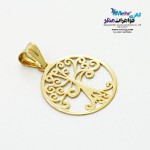 آویز طلا - طرح درخت زندگی