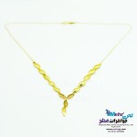 گردنبند طلا - طرح برگ