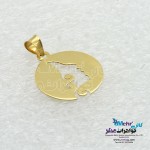 آویز طلا - طرح رخ