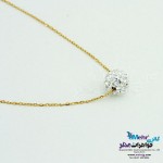 گردنبند طلا - طرح سواروسکی