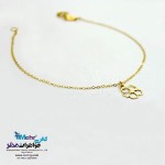 دستبند طلا - طرح گل