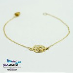 دستبند طلا - طرح گل