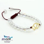 دستبند طلا و سنگ - طرح تاج