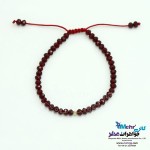 دستبند طلا و مهره - طرح گوی تراش