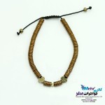 دستبند طلا و سنگ - طرح گوی تراش