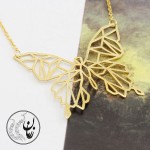 گردنبند طلا - طرح پروانه