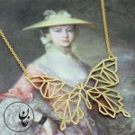 گردنبند طلا - طرح پروانه