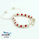 دستبند طلا و سنگ - طرح گوشی پزشکی