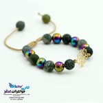دستبند طلا و سنگ - طرح درخت زندگی