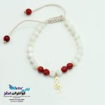 دستبند طلا و سنگ - طرح نت سل