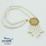 گردنبند طلا - طرح مروارید نشان