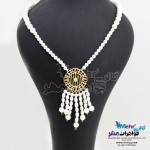 گردنبند طلا - طرح مروارید نشان