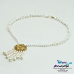 گردنبند طلا - طرح مروارید نشان