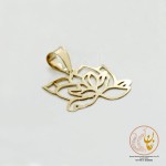 آویز طلا - طرح گل