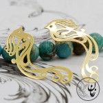 گوشواره طلا - طرح سیمرغ